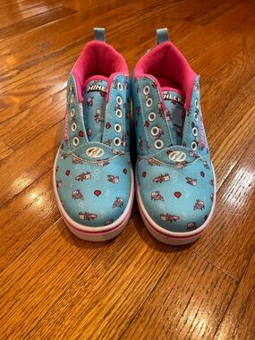 Kids' Slip-On Sneakers in Teal and Pink